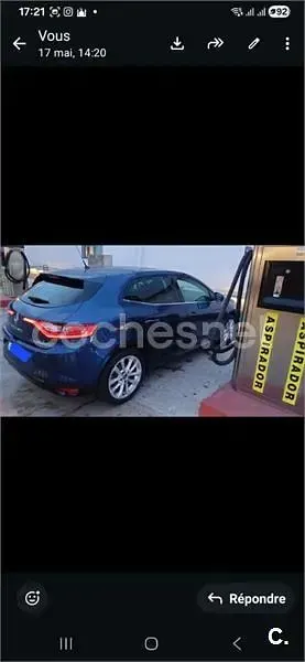 Usado Renault Mégane Zen 140 CV (102 kW) 2019 Azul Berlina