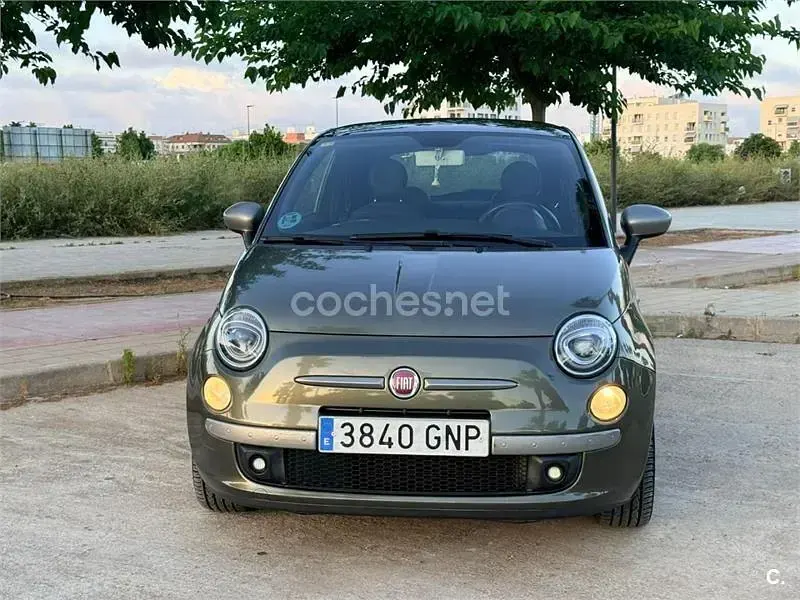 Usado Fiat 500 69 CV (50 kW) 2009 Verde Descapotable