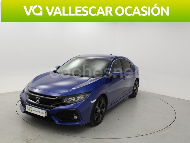 Azul Usado 2018 Honda Civic Elegance Berlina | 18.500 € (Precio justo) - Imagen 1/4