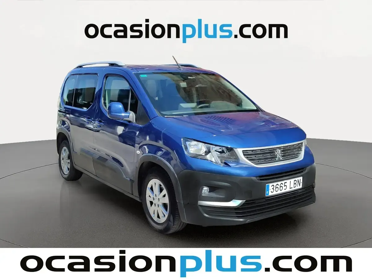 Usado Peugeot Rifter Active 102 CV (75 kW) 2019 Azul Monovolumen