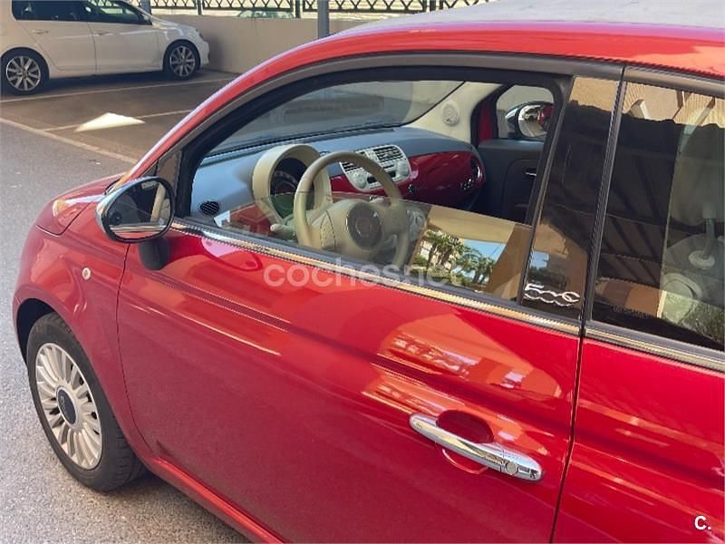 Usado Fiat 500C Pop 69 CV (50 kW) 2010 Rojo Descapotable