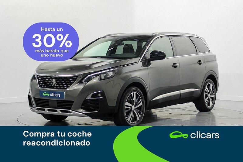 Gris Usado 2018 Peugeot 5008 GT-line Monovolumen | 16.390 € (Precio justo) - Imagen 1/4