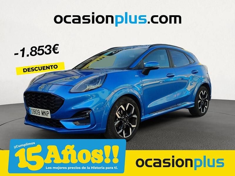 Azul Usado 2024 Ford Puma Gen-E ST-Line X SUV | 19.900 € (Precio justo) - Imagen 1/4