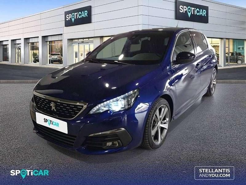 Usado Peugeot 308 GT-line 131 CV (96 kW) 2019 Azul Utilitario