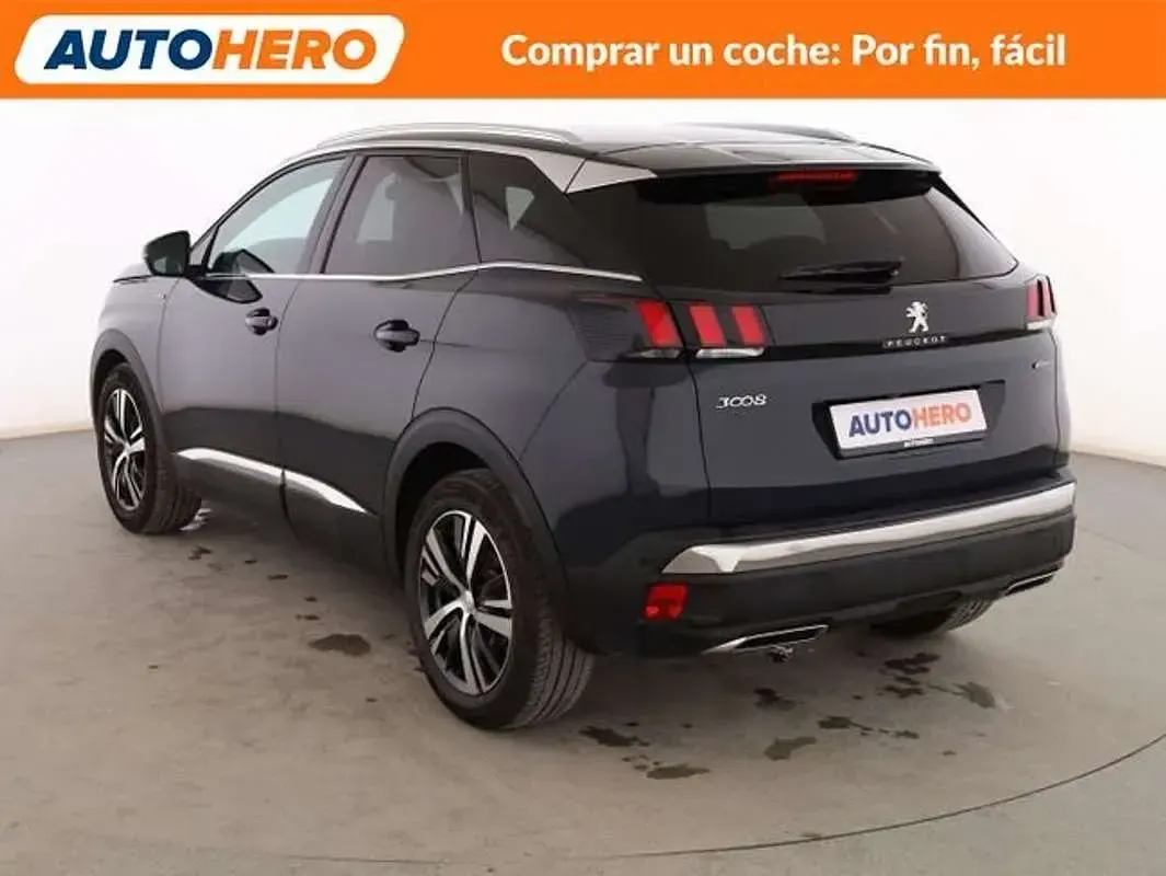 Usado Peugeot 3008 GT-line 131 CV (96 kW) 2018 Azul SUV