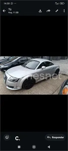 Usado Audi TT 180 CV (132 kW) 1999 Gris / plata Coupe
