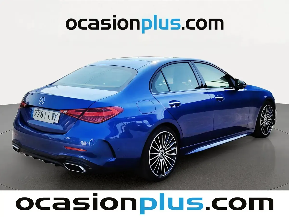 Usado Mercedes C200 AMG 204 CV (150 kW) 2022 Azul Berlina