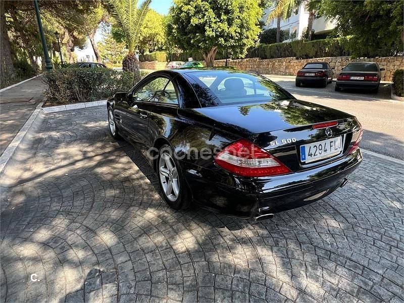 Negro Usado 2007 Mercedes SL500 Descapotable | 22.000 € (Precio justo) - Imagen 1/4