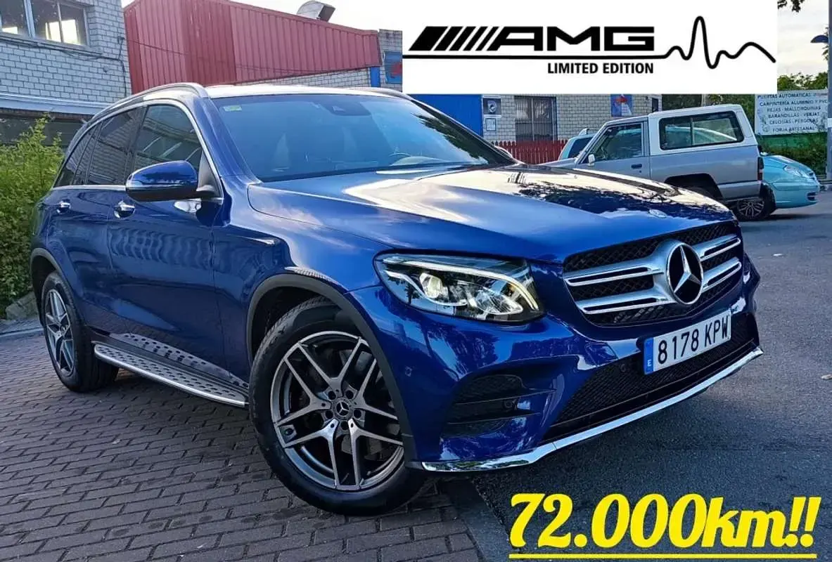 Usado Mercedes GLC250 211 CV (155 kW) 2018 Azul SUV