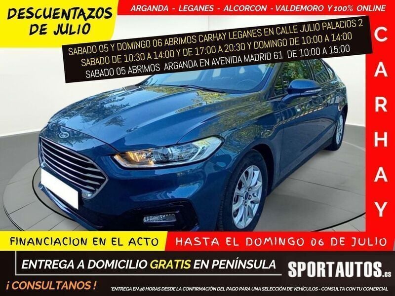 Azul Usado 2019 Ford Mondeo Trend Familiar | 16.290 € (Precio justo) - Imagen 1/4