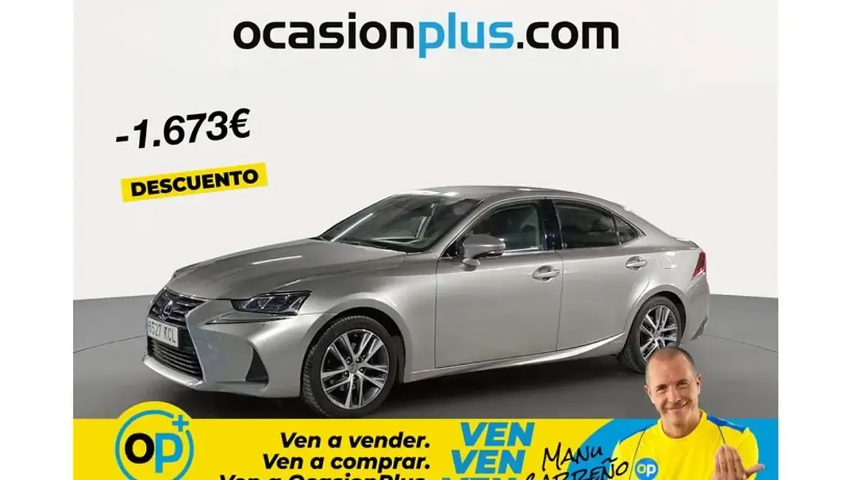 Usado Lexus IS300h Executive Line 223 CV (164 kW) 2017 Gris Berlina