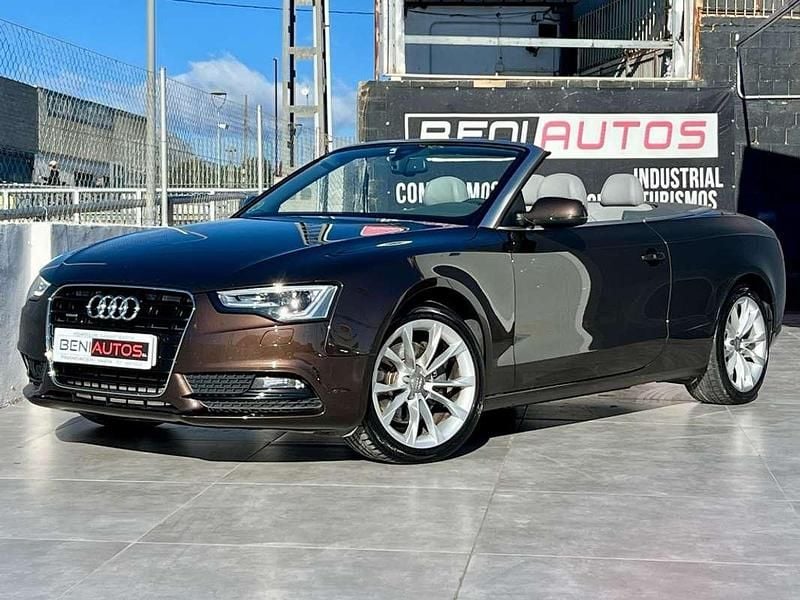 Marrón Usado 2013 Audi A5 Cabriolet Descapotable | 21.990 € (Precio justo) - Imagen 1/4