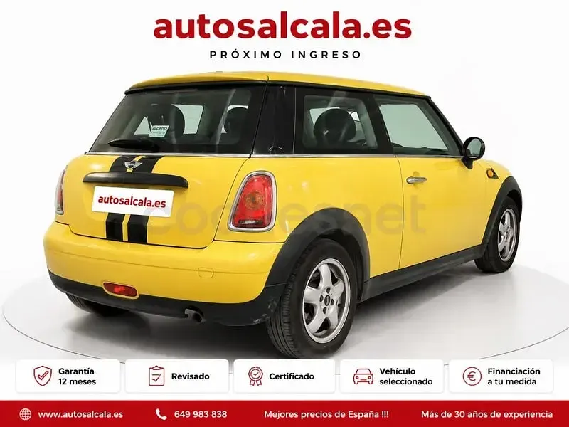Usado Mini ONE 98 CV (72 kW) 2010 Amarillo Utilitario