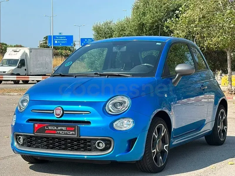 Usado Fiat 500 S 69 CV (50 kW) 2017 Azul Berlina