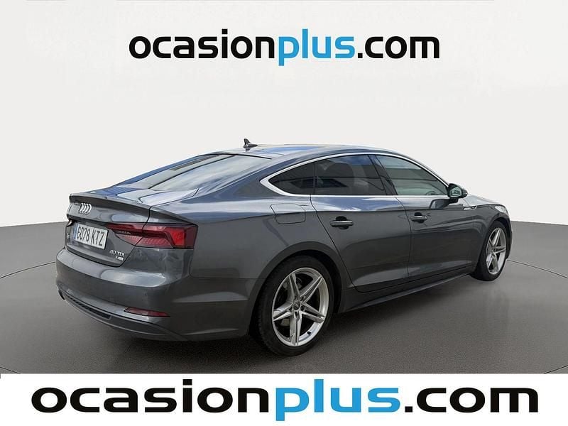 Usado Audi A5 Sportback S-Line 190 CV (139 kW) 2019 Gris Utilitario