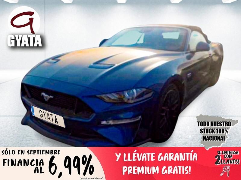 Azul Usado 2023 Ford Mustang GT Convertible Descapotable | 45.990 € (Precio justo) - Imagen 1/4