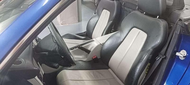 Usado Mercedes SLK200 136 CV (100 kW) 1997 Azul Descapotable