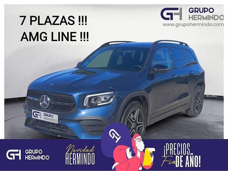 Azul Usado 2022 Mercedes GLB200 AMG line SUV | 38.500 € (Precio justo) - Imagen 1/4