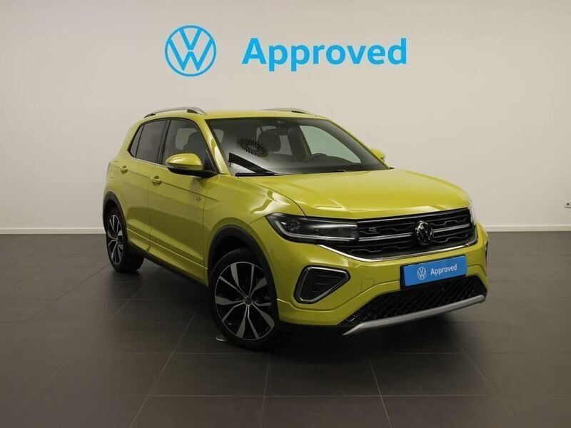 Amarillo Usado 2024 VW T-Cross R-line SUV | 23.990 € (Buen precio) - Imagen 1/4