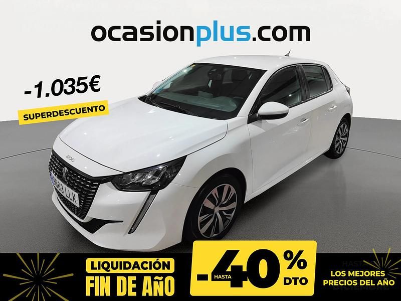 Blanco Usado 2020 Peugeot 208 Active Utilitario | 11.390 € (Precio justo) - Imagen 1/4