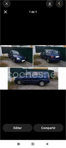 Usado Kia Carens LX 112 CV (82 kW) 2003 Azul Monovolumen