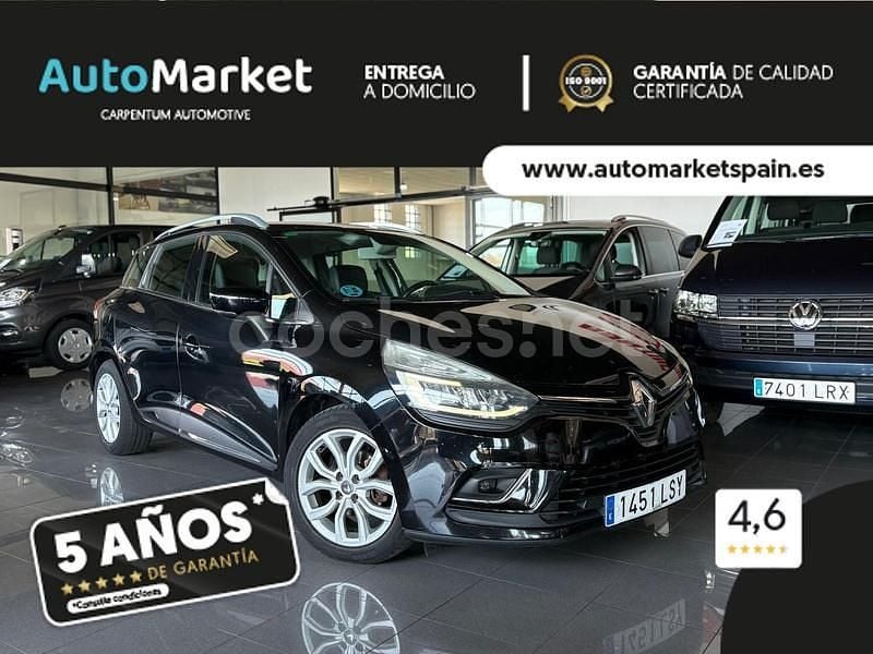 Negro Usado 2016 Renault Clio GrandTour Zen Familiar | 6900 € (Precio justo) - Imagen 1/4