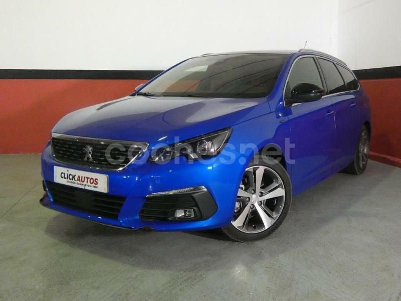 Azul Usado 2021 Peugeot 308 SW GT Familiar | 11.850 € - Imagen 1/4