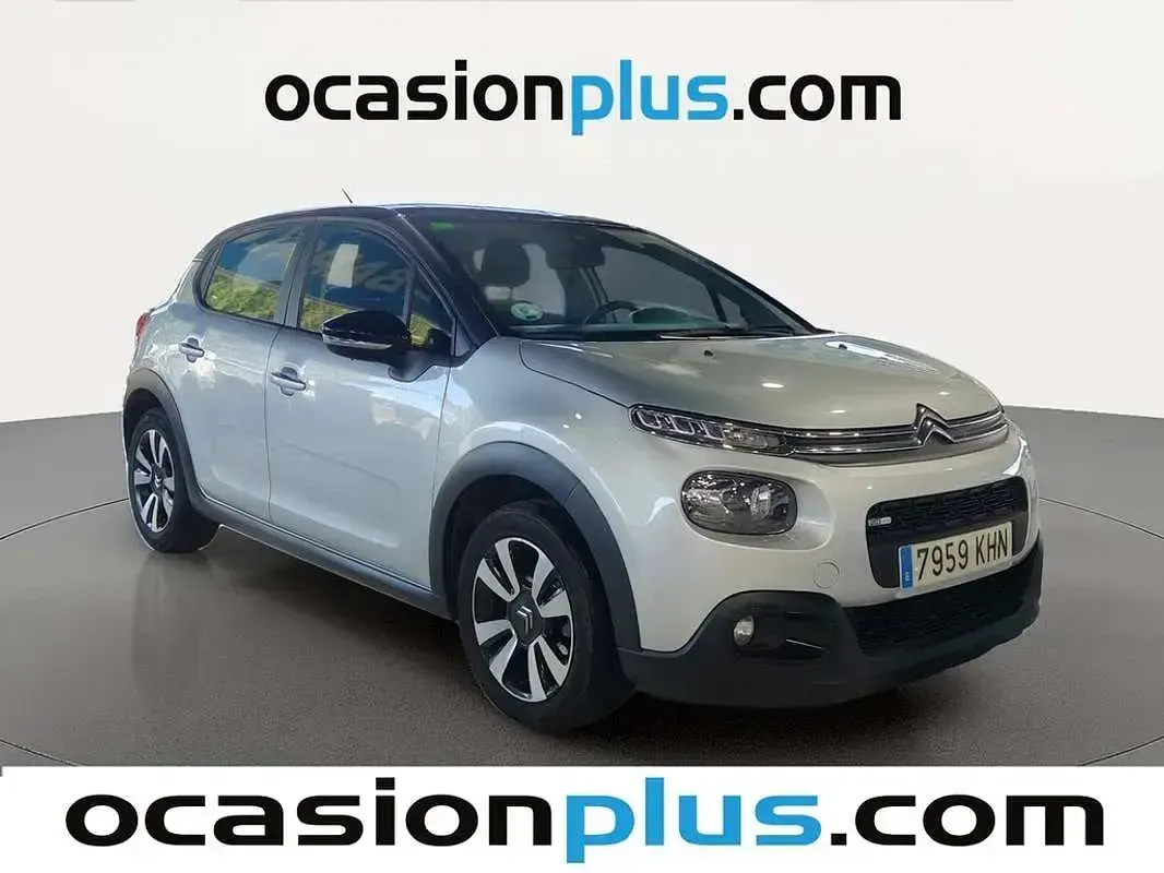 Usado Citroën C3 Feel 82 CV (60 kW) 2018 Gris Utilitario