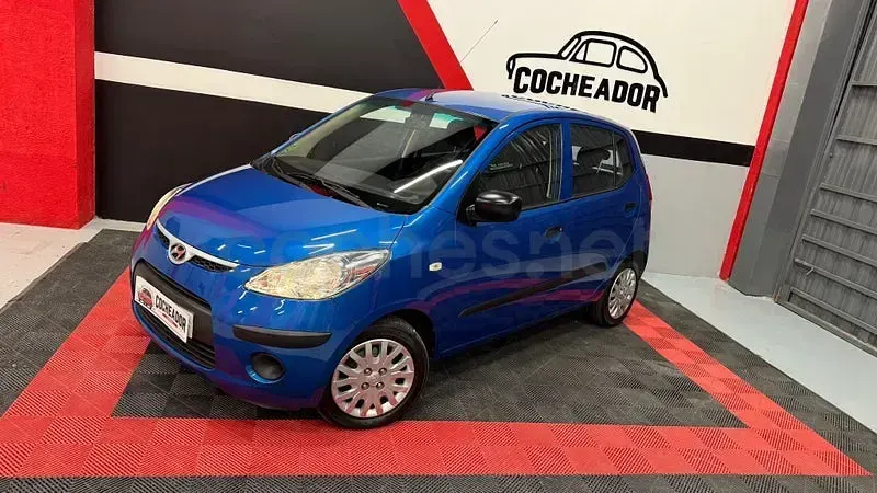 Usado Hyundai i10 Comfort 66 CV (48 kW) 2008 Azul Utilitario