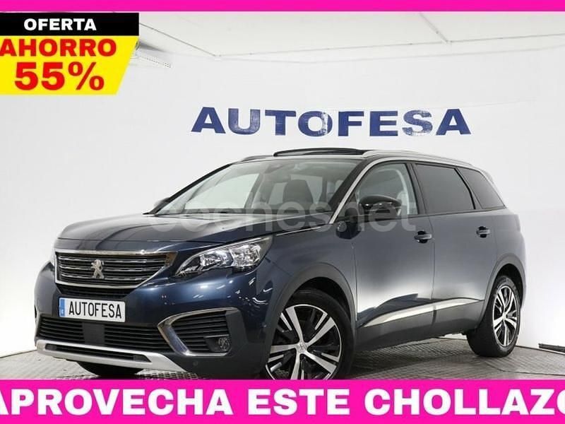 Azul Usado 2019 Peugeot 5008 Allure Monovolumen | 17.950 € (Precio justo) - Imagen 1/4