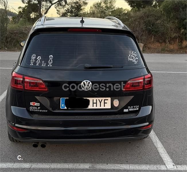 Usado VW Golf Sportsvan Sportline 150 CV (110 kW) 2014 Negro Monovolumen