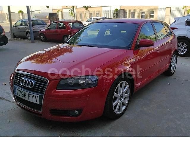 Rojo Usado 2007 Audi A3 Sportback Ambition Berlina | 9490 € (Un poco caro) - Imagen 1/3