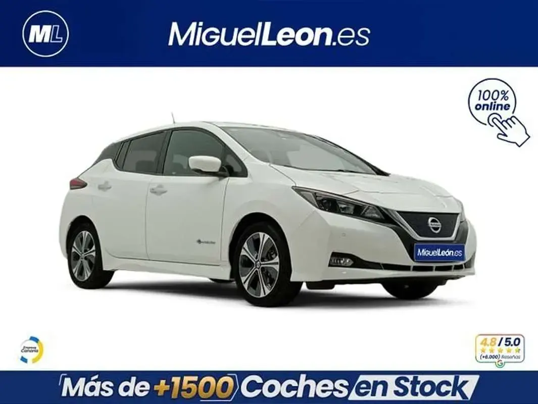 Usado Nissan Leaf N-Connecta 110 kW (150 CV) 2018 Blanco Utilitario