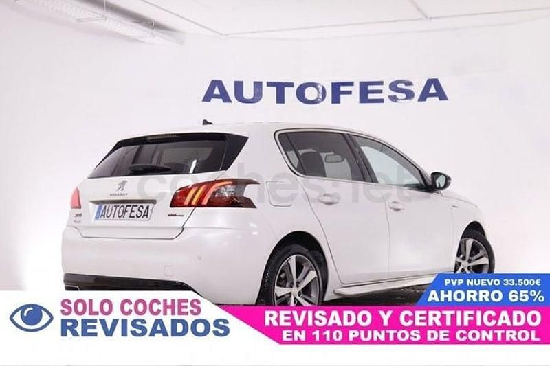 Usado Peugeot 308 GT-line 130 CV (95 kW) 2019 Blanco Berlina
