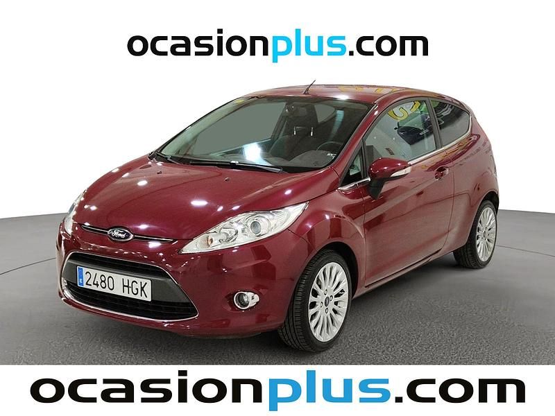 Rojo Usado 2011 Ford Fiesta Titanium Utilitario | 6490 € (Precio justo) - Imagen 1/4