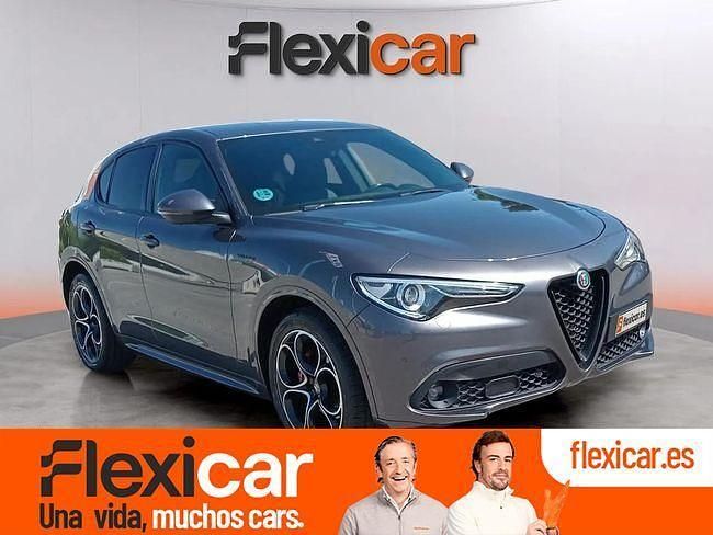 Gris Usado 2021 Alfa Romeo Stelvio Ti SUV | 27.490 € (Precio justo) - Imagen 1/4
