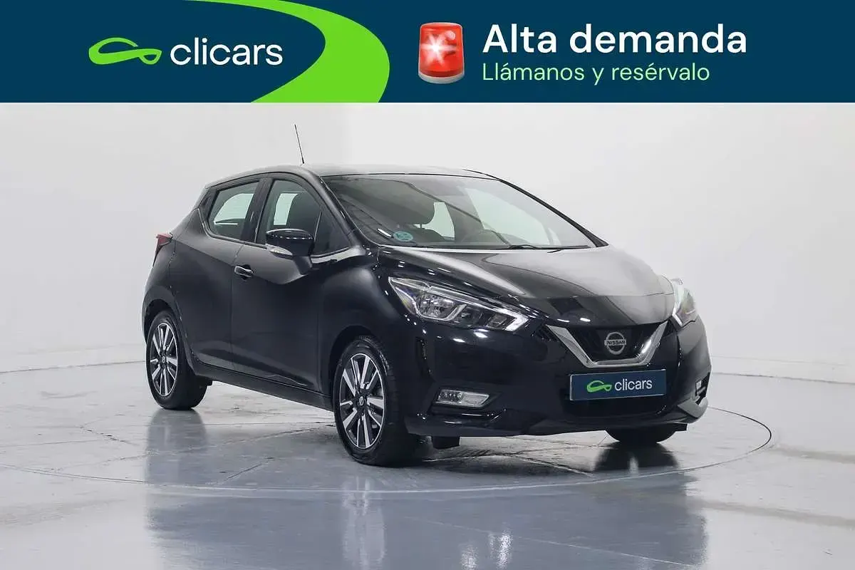 Usado Nissan Micra Acenta 71 CV (52 kW) 2018 Negro Utilitario