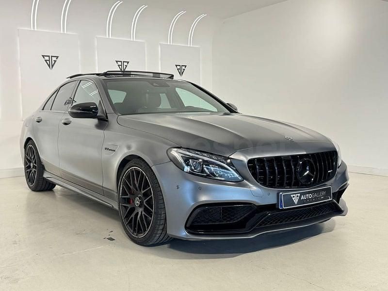 Usado Mercedes C63S AMG 510 CV (375 kW) 2017 Gris / plata Berlina