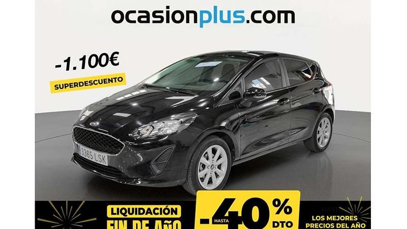Negro Usado 2021 Ford Fiesta Trend Utilitario | 10.719 € (Precio justo) - Imagen 1/4