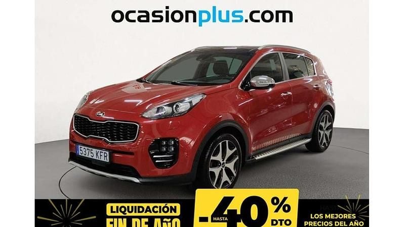 Rojo Usado 2017 Kia Sportage GT-Line SUV | 16.190 € (Precio justo) - Imagen 1/4