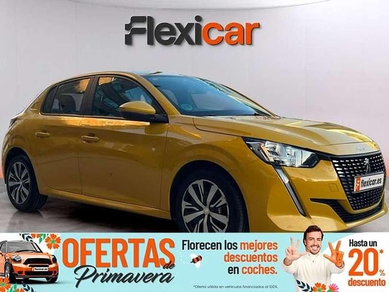 Usado Peugeot 208 Active 101 CV (74 kW) 2020 Amarillo Utilitario