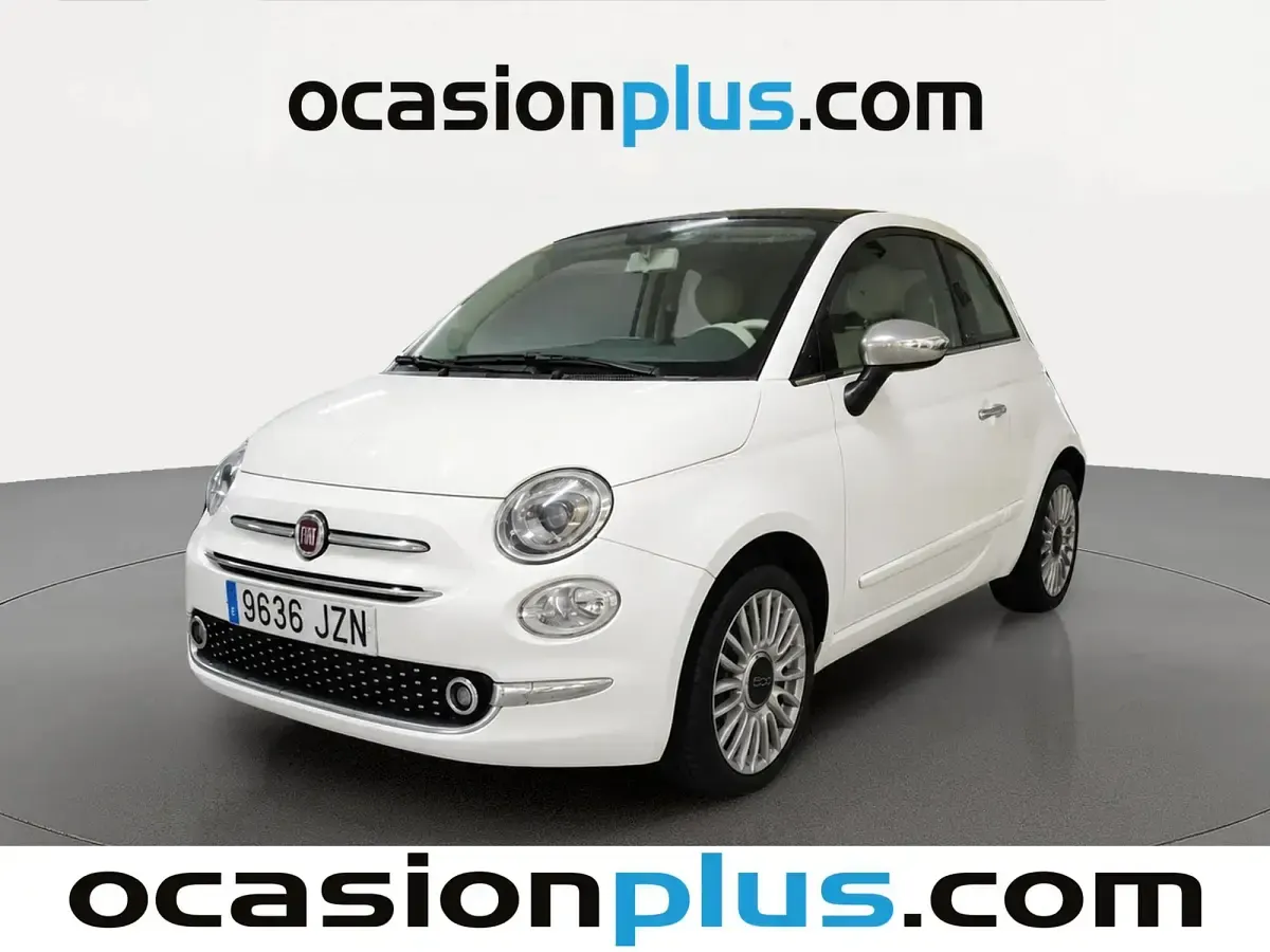 Usado Fiat 500C Lounge 69 CV (50 kW) 2017 Blanco Descapotable