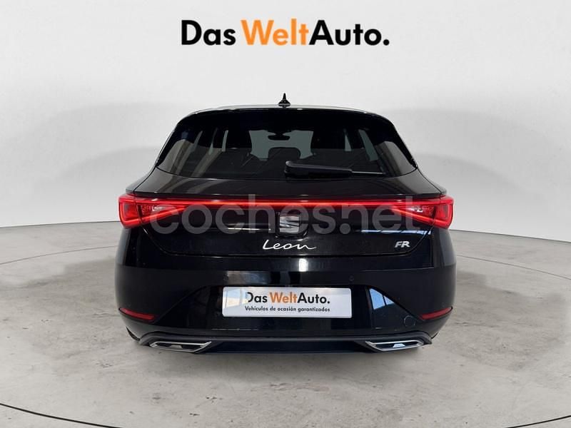 Usado Seat Leon FR 110 CV (80 kW) 2024 Negro Berlina