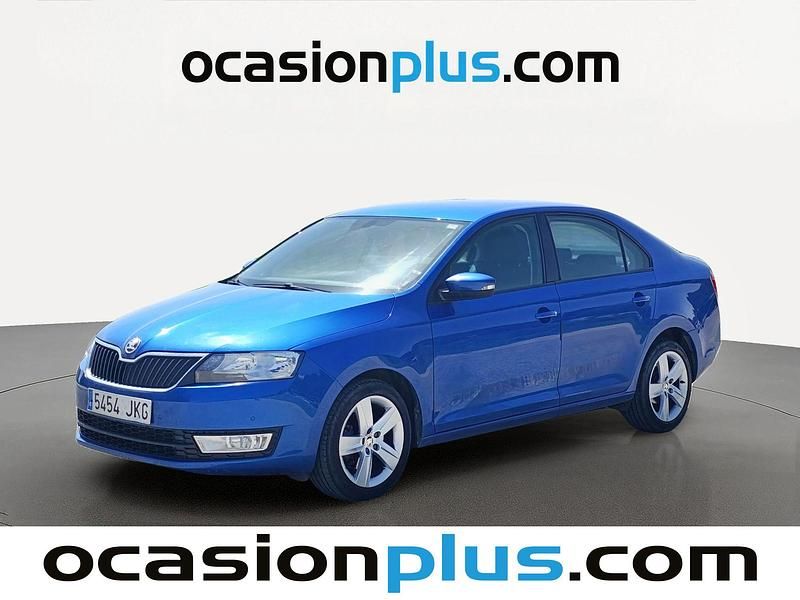 Usado Skoda Rapid Elegance 125 CV (91 kW) 2015 Azul Utilitario