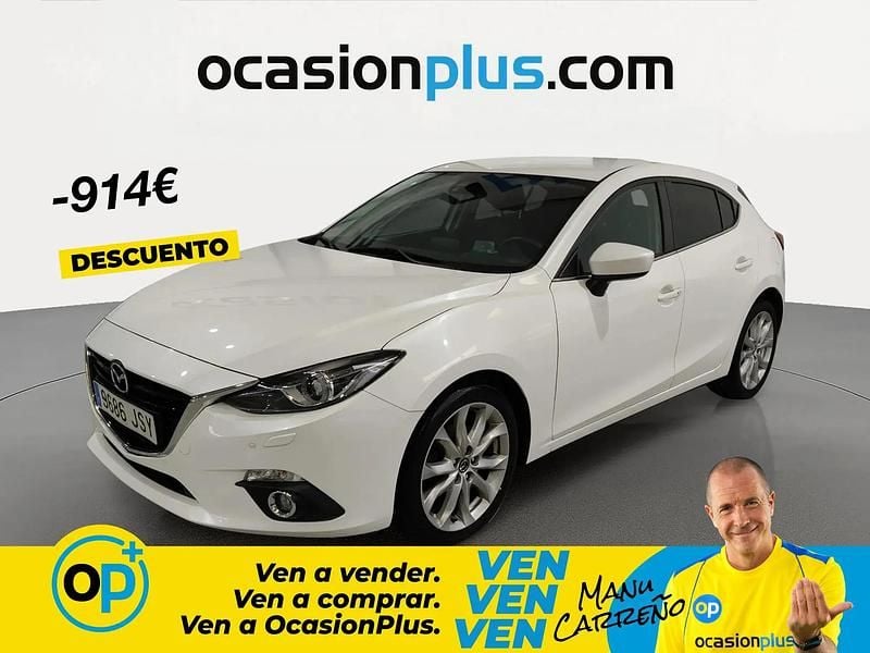 Begagnad Mazda 3 Luxury 105 HK (77 kW) 2016 Vit
