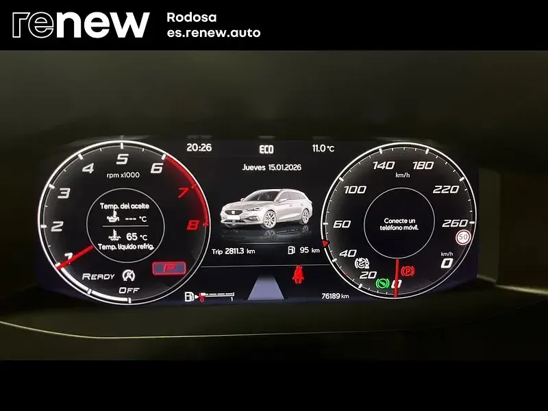 Usado Seat Leon FR 150 CV (110 kW) 2020 Rojo Berlina