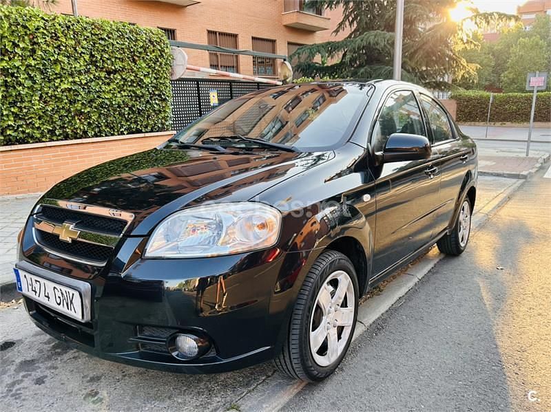 Usado Chevrolet Aveo LT 94 CV (69 kW) 2009 Negro Berlina