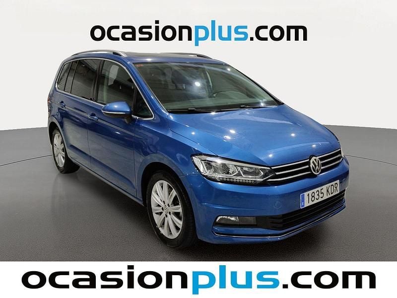 Usado VW Touran Sportline 150 CV (110 kW) 2017 Azul Monovolumen