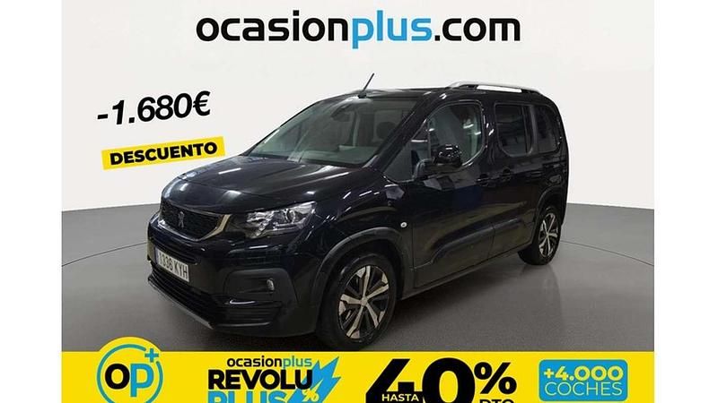 Usado Peugeot Rifter Allure 131 CV (96 kW) 2019 Negro Monovolumen