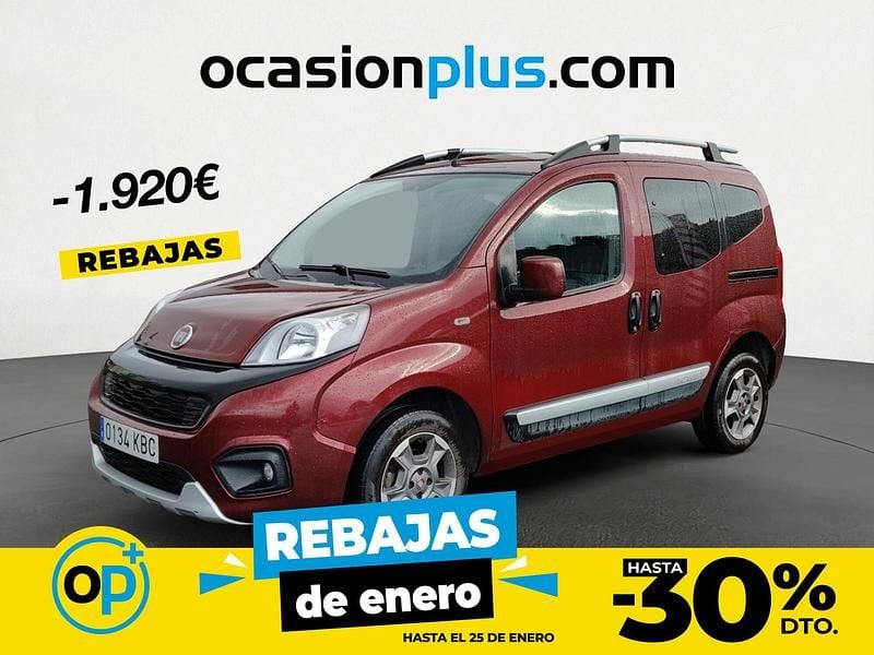 Rojo Usado 2017 Fiat Qubo Lounge Monovolumen | 8880 € (Precio justo) - Imagen 1/4